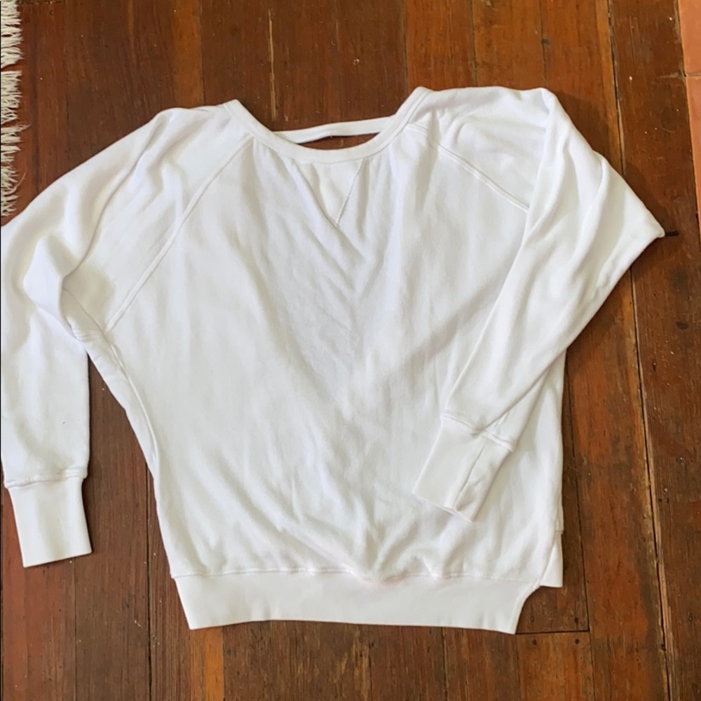 PAM AND GELA deep v-back sweatshirt